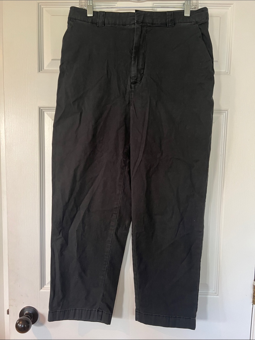 GAP Black Straight-Leg Trousers